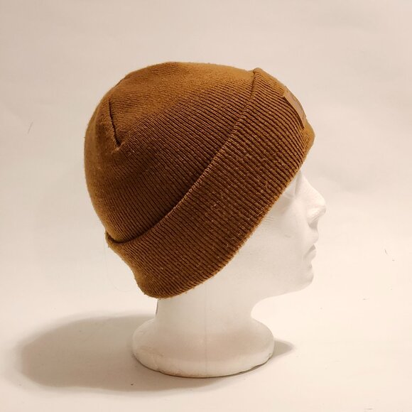 KNIT Carhartt Hat with Patch Logo BROWN CHILD/Youth Size - Picture 5 of 5